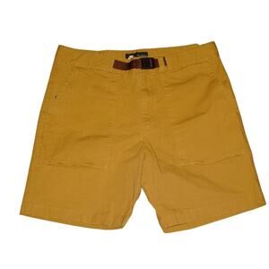 Nike SB Mustard Yellow Belted Ripstop Shorts Men’s 34